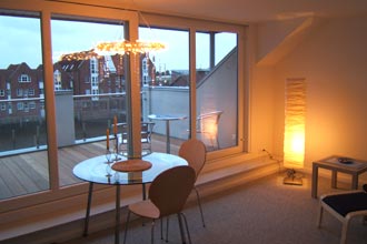 Blick in das neue Zimmer Blick in das Terrassenzimmer