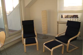 Blick in das neue Zimmer Blick in das Terrassenzimmer