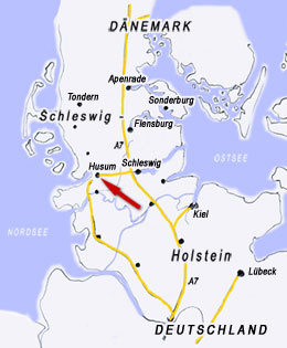 Karte von Schleswig-Holstein Karte von Schleswig-Holstein