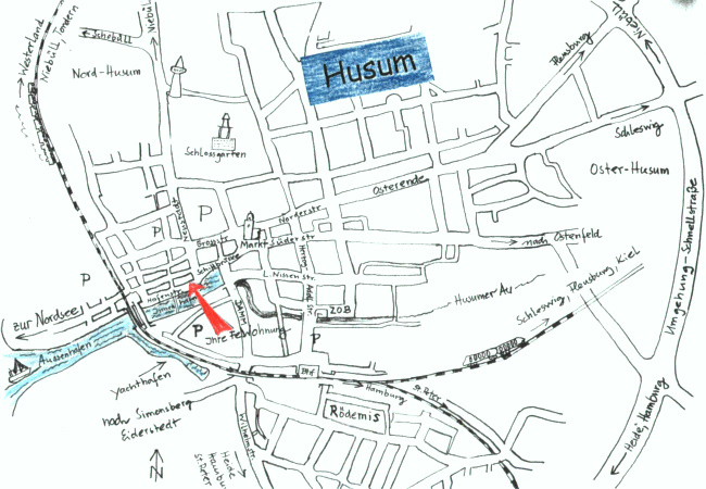 Stadtplan von Husum Stadtplan von Husum